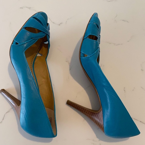 BP blue/teal high heels size 8 - Picture 3 of 6